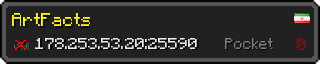 Userbar 320x64 in minecraft style for 178.253.53.20:25590