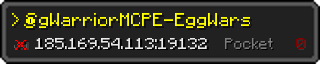 Userbar 320x64 in Minecraft-Stil für den Server 185.169.54.113:19132