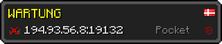 Userbar 320x64 in minecraft style for 194.93.56.8:19132