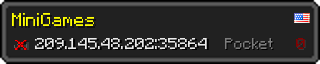Юзербар 320x64 у стилі майнкрафт для сервера 209.145.48.202:35864