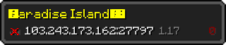 Userbar 320x64 in minecraft style for 103.243.173.162:27797