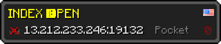 Userbar 320x64 in Minecraft-Stil für den Server 13.212.233.246:19132