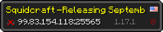 Userbar 320x64 in minecraft style for 99.83.154.118:25565