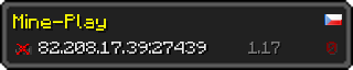 Userbar 320x64 in minecraft style for 82.208.17.39:27439