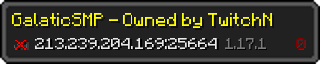 Userbar 320x64 in minecraft style for 213.239.204.169:25664