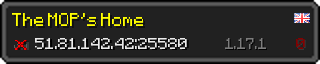 Userbar 320x64 in Minecraft-Stil für den Server 51.81.142.42:25580