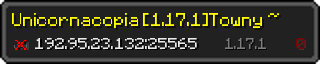 Userbar 320x64 in minecraft style for 192.95.23.132:25565