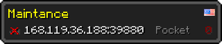 Userbar 320x64 in minecraft style for 168.119.36.188:39880