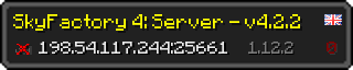 Userbar 320x64 in minecraft style for 198.54.117.244:25661