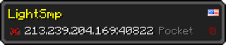 Userbar 320x64 in Minecraft-Stil für den Server 213.239.204.169:40822