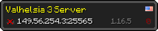 Userbar 320x64 in minecraft style for 149.56.254.3:25565