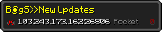 Userbar 320x64 in minecraft style for 103.243.173.162:26806