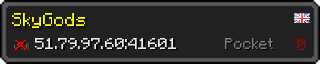 Userbar 320x64 in minecraft style for 51.79.97.60:41601