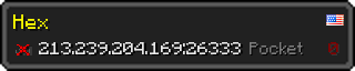 Юзербар 320x64 у стилі майнкрафт для сервера 213.239.204.169:26333