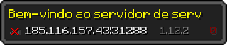 Userbar 320x64 in Minecraft-Stil für den Server 185.116.157.43:31288