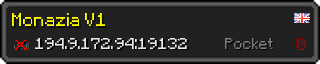 Userbar 320x64 in minecraft style for 194.9.172.94:19132