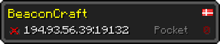 Userbar 320x64 in Minecraft-Stil für den Server 194.93.56.39:19132
