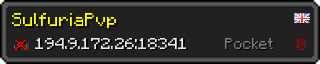 Userbar 320x64 in minecraft style for 194.9.172.26:18341