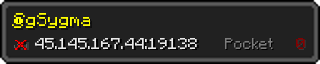 Userbar 320x64 in Minecraft-Stil für den Server 45.145.167.44:19138