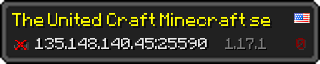 Userbar 320x64 in minecraft style for 135.148.140.45:25590