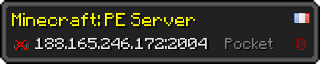 Userbar 320x64 in minecraft style for 188.165.246.172:2004