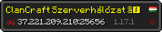 Userbar 320x64 in minecraft style for 37.221.209.210:25656