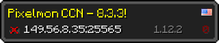 Userbar 320x64 in Minecraft-Stil für den Server 149.56.8.35:25565