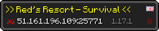 Userbar 320x64 in minecraft style for 51.161.196.109:25771