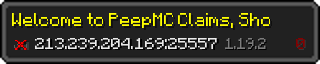 Userbar 320x64 in minecraft style for 213.239.204.169:25557