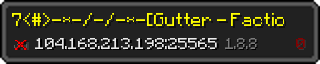 Userbar 320x64 in minecraft style for 104.168.213.198:25565