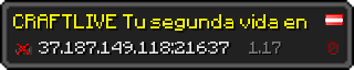 Userbar 320x64 in Minecraft-Stil für den Server 37.187.149.118:21637