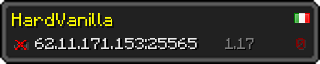 Userbar 320x64 in minecraft style for 62.11.171.153:25565