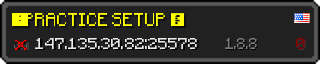 Userbar 320x64 in minecraft style for 147.135.30.82:25578