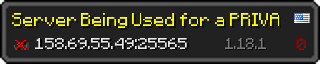 Userbar 320x64 in minecraft style for 158.69.55.49:25565