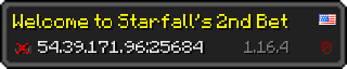 Userbar 320x64 in Minecraft-Stil für den Server 54.39.171.96:25684