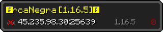 Userbar 320x64 in Minecraft-Stil für den Server 45.235.98.30:25639