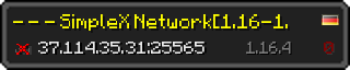 Userbar 320x64 in minecraft style for 37.114.35.31:25565