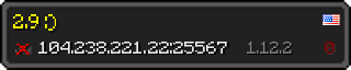 Userbar 320x64 in minecraft style for 104.238.221.22:25567