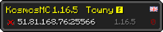 Юзербар 320x64 у стилі майнкрафт для сервера 51.81.168.76:25566