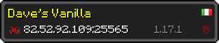 Userbar 320x64 in Minecraft-Stil für den Server 82.52.92.109:25565