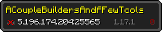Userbar 320x64 in minecraft style for 5.196.174.204:25565
