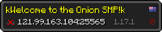 Userbar 320x64 in Minecraft-Stil für den Server 121.99.163.104:25565