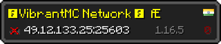 Userbar 320x64 in minecraft style for 49.12.133.25:25603