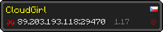 Userbar 320x64 in minecraft style for 89.203.193.118:29470