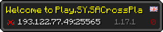 Userbar 320x64 in minecraft style for 193.122.77.49:25565