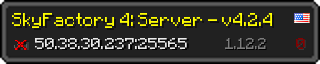 Userbar 320x64 in minecraft style for 50.38.30.237:25565