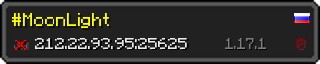 Userbar 320x64 in Minecraft-Stil für den Server 212.22.93.95:25625