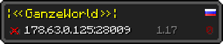 Userbar 320x64 in minecraft style for 178.63.0.125:28009