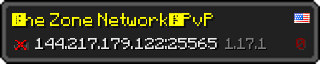 Userbar 320x64 in Minecraft-Stil für den Server 144.217.179.122:25565