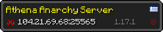 Userbar 320x64 in Minecraft-Stil für den Server 104.21.69.68:25565